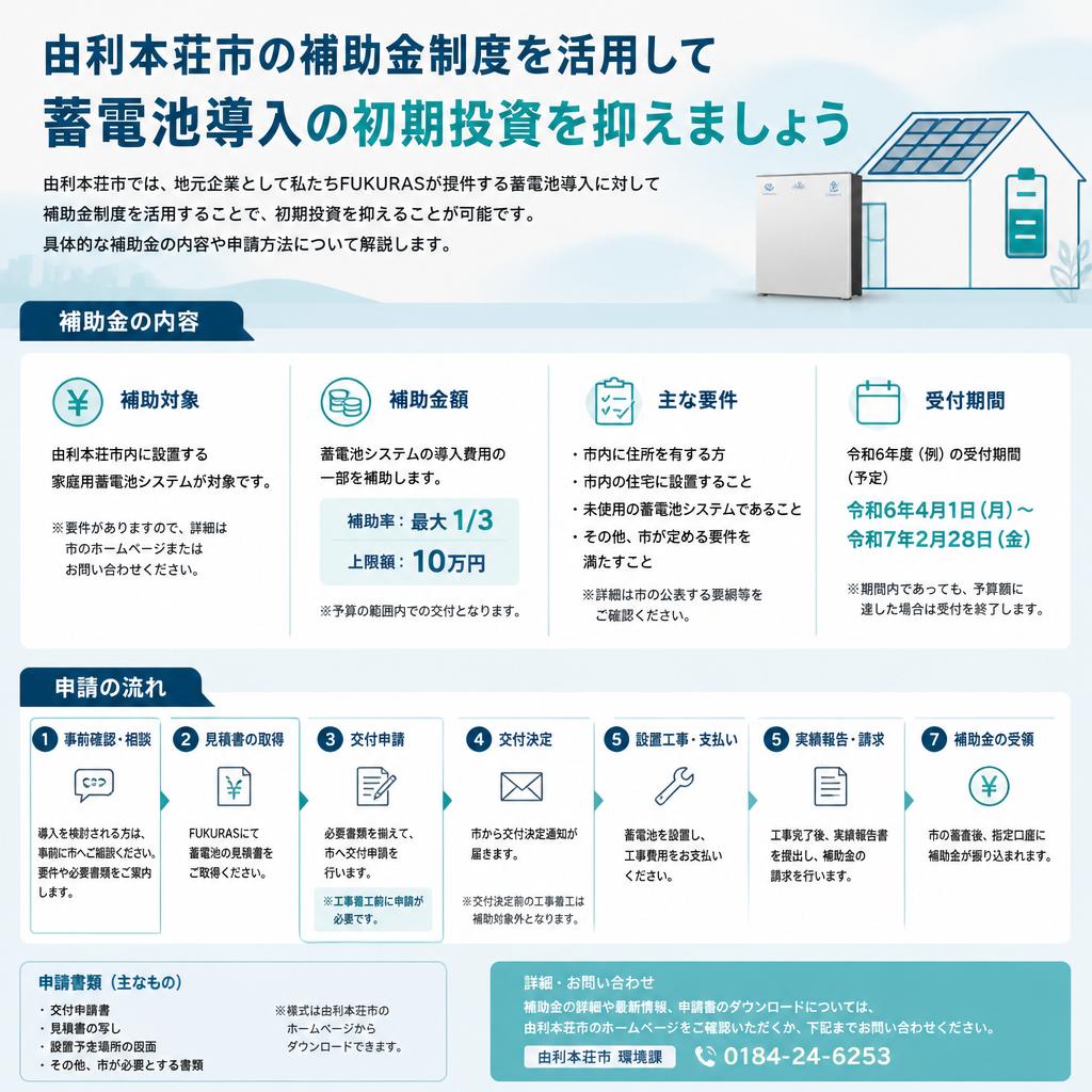 地元企業の補助金で経済的負担を軽減