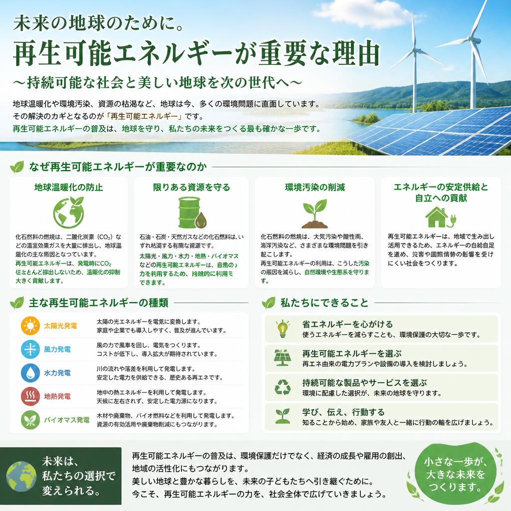 再生可能エネルギーの重要性