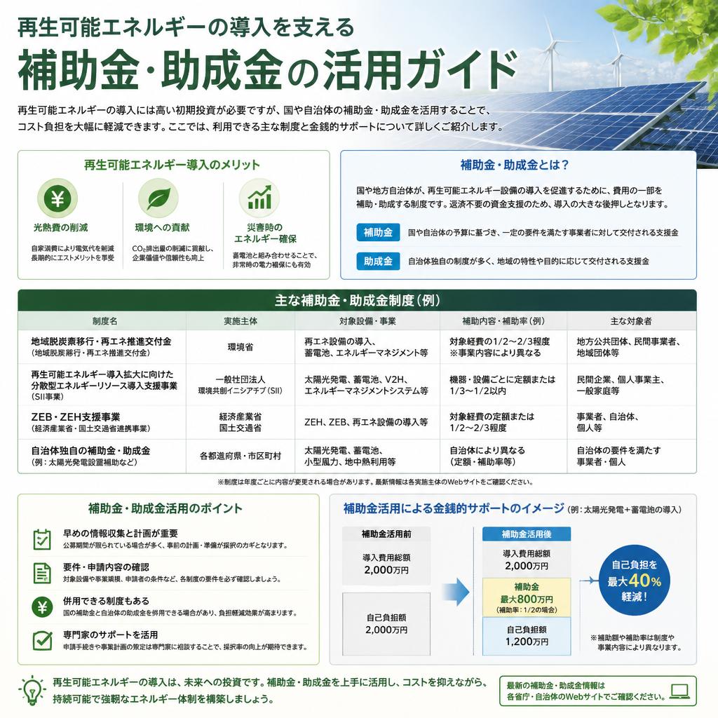 補助金・助成金の活用法