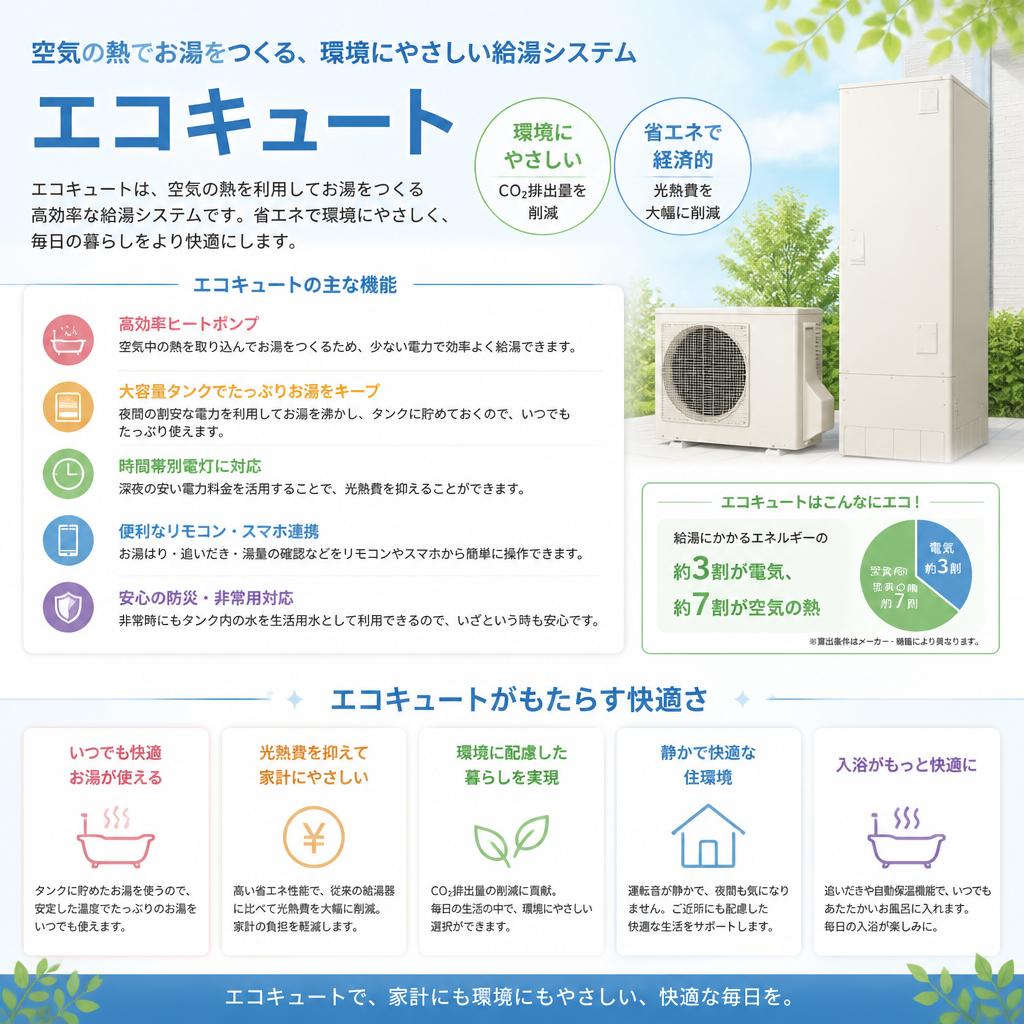 4. エコキュートで快適な生活