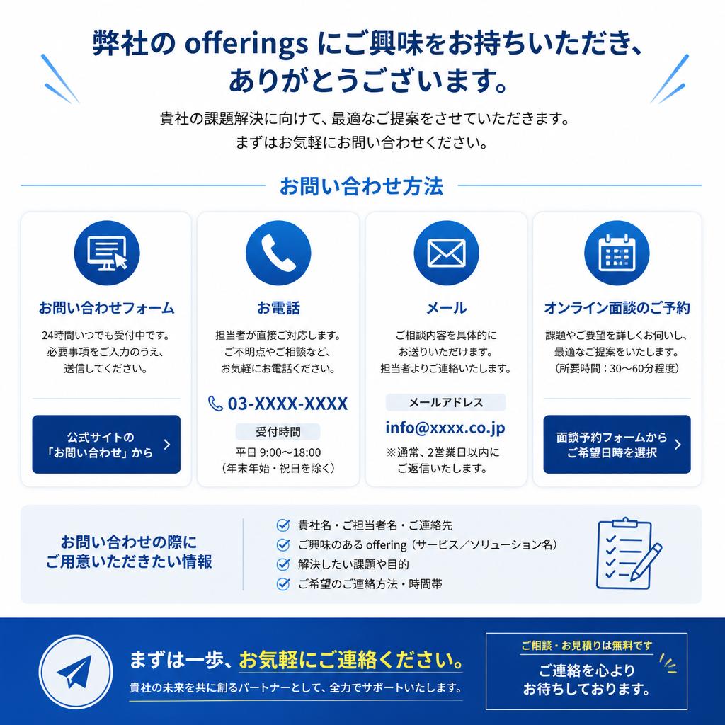 7. 今すぐお問い合わせを！