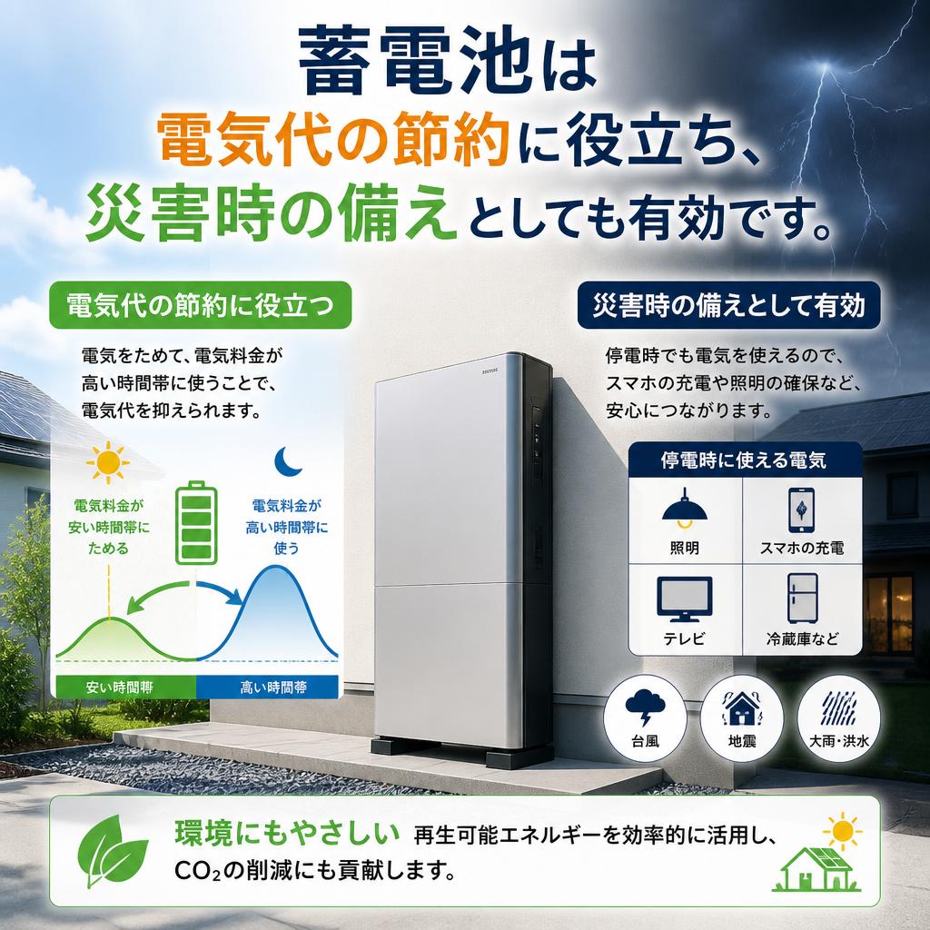 2. 蓄電池システムのメリット