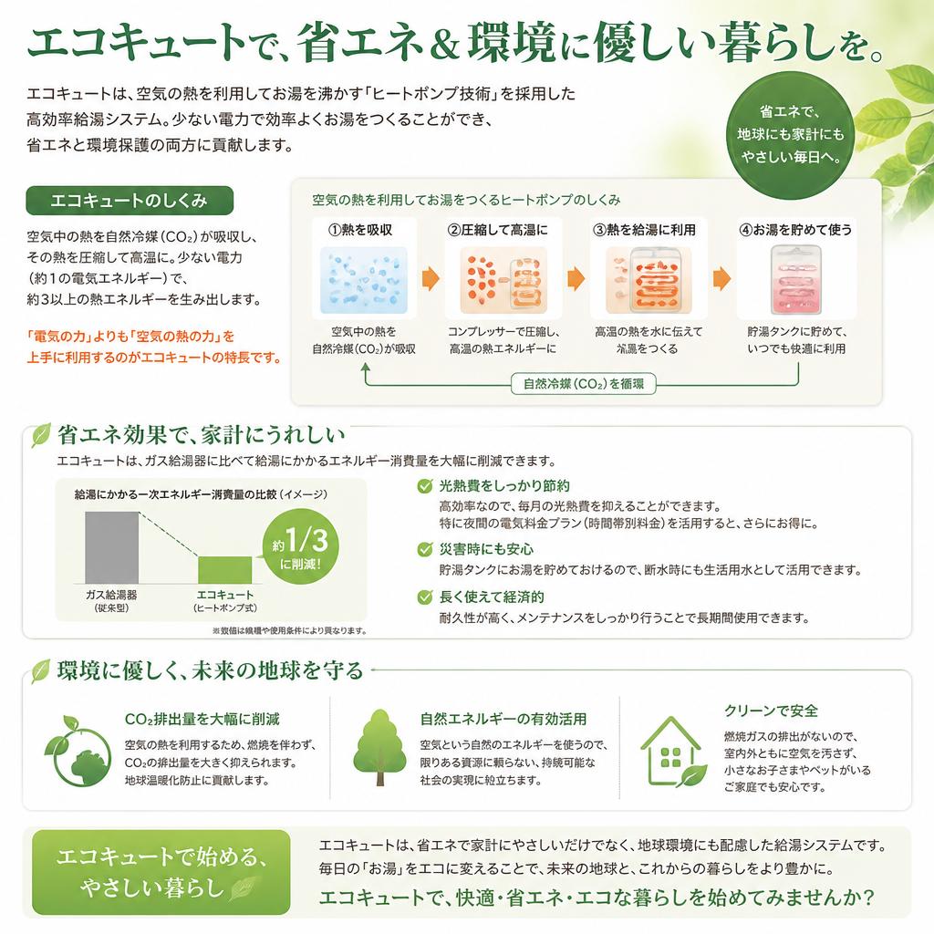 エコキュートの利点