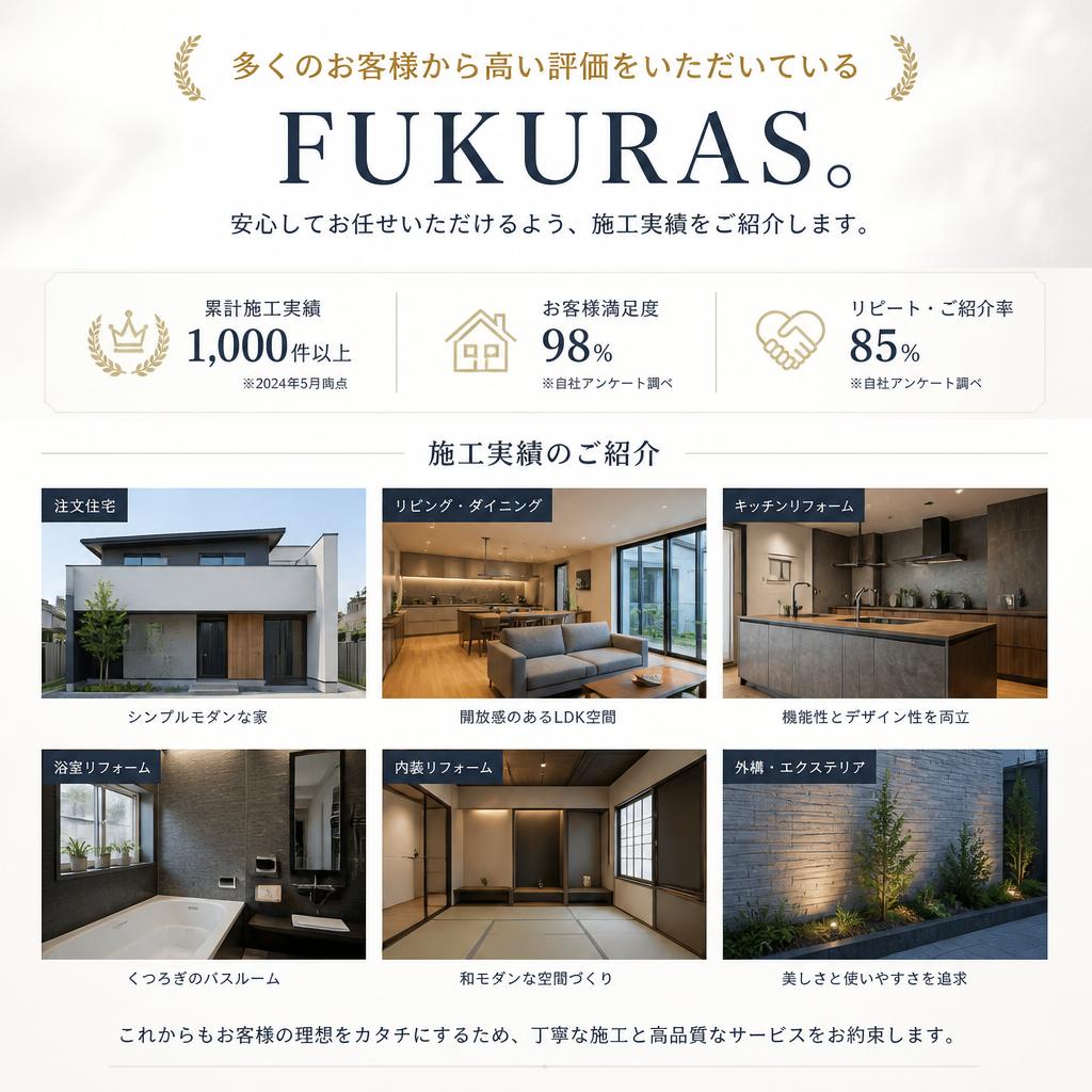 実績に裏打ちされた信頼の施工