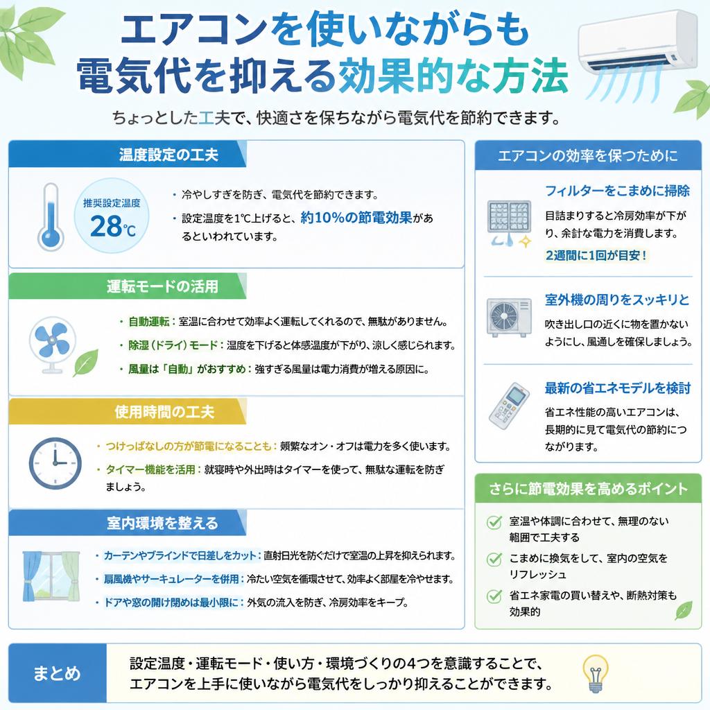 効率的な冷房の実践法