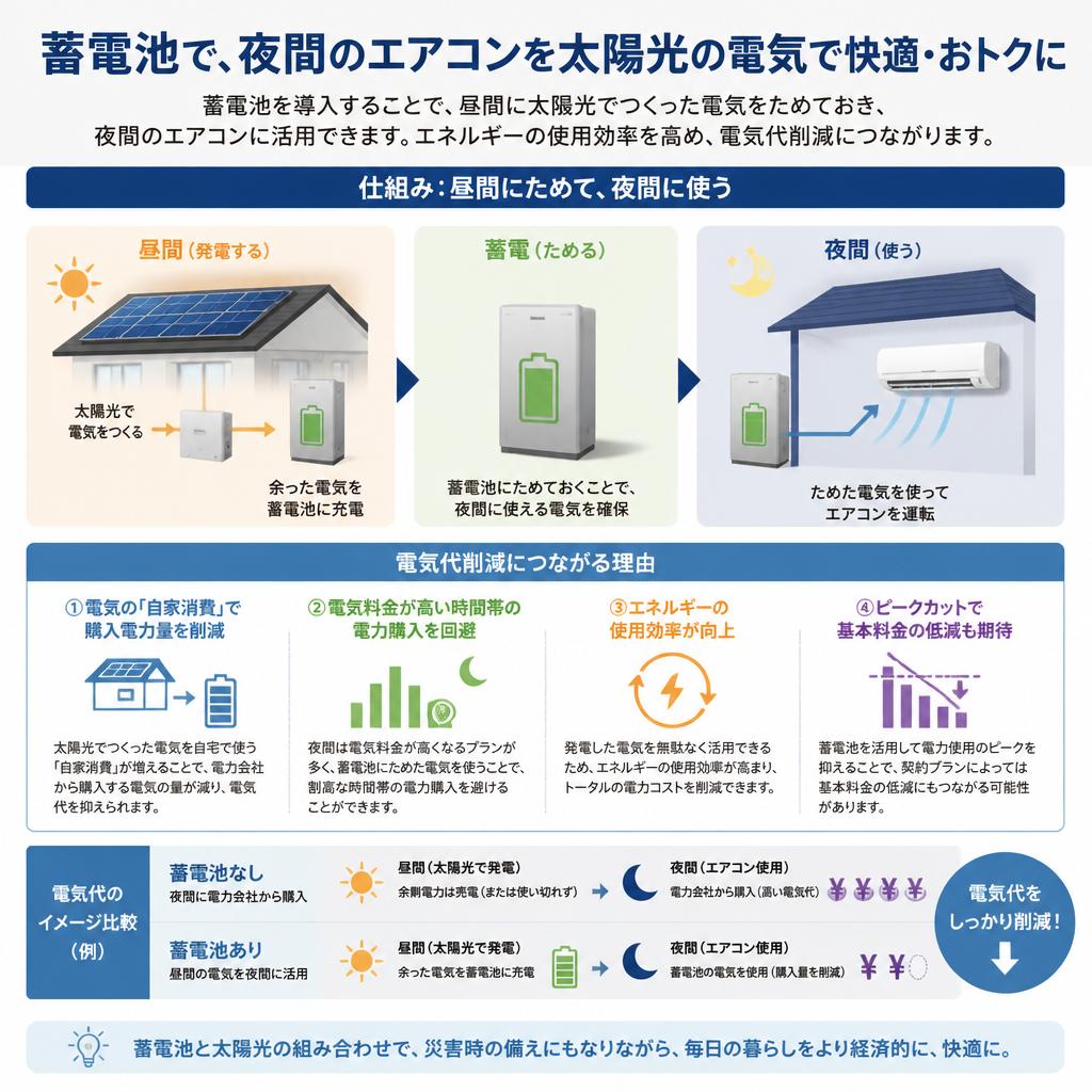 蓄電池とエアコンの相性
