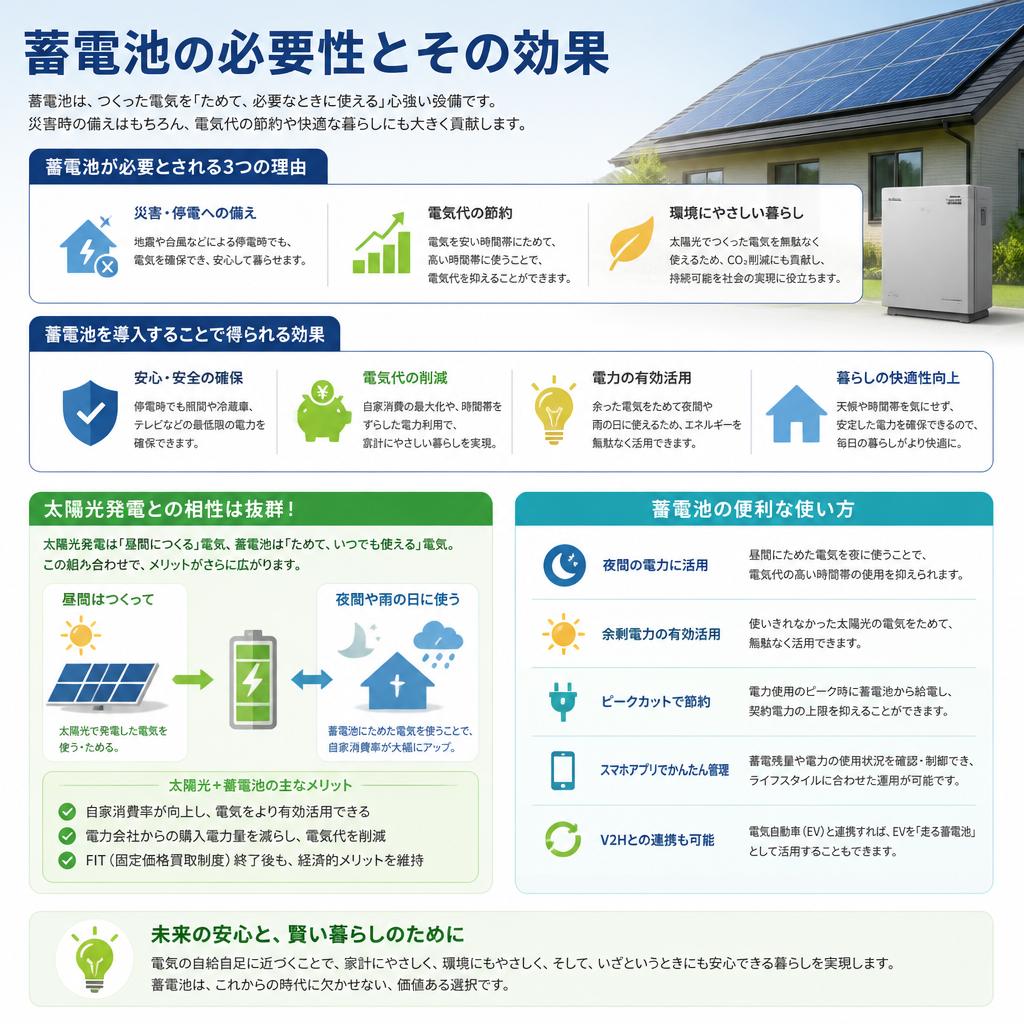4. 蓄電池でエネルギーを賢く使う