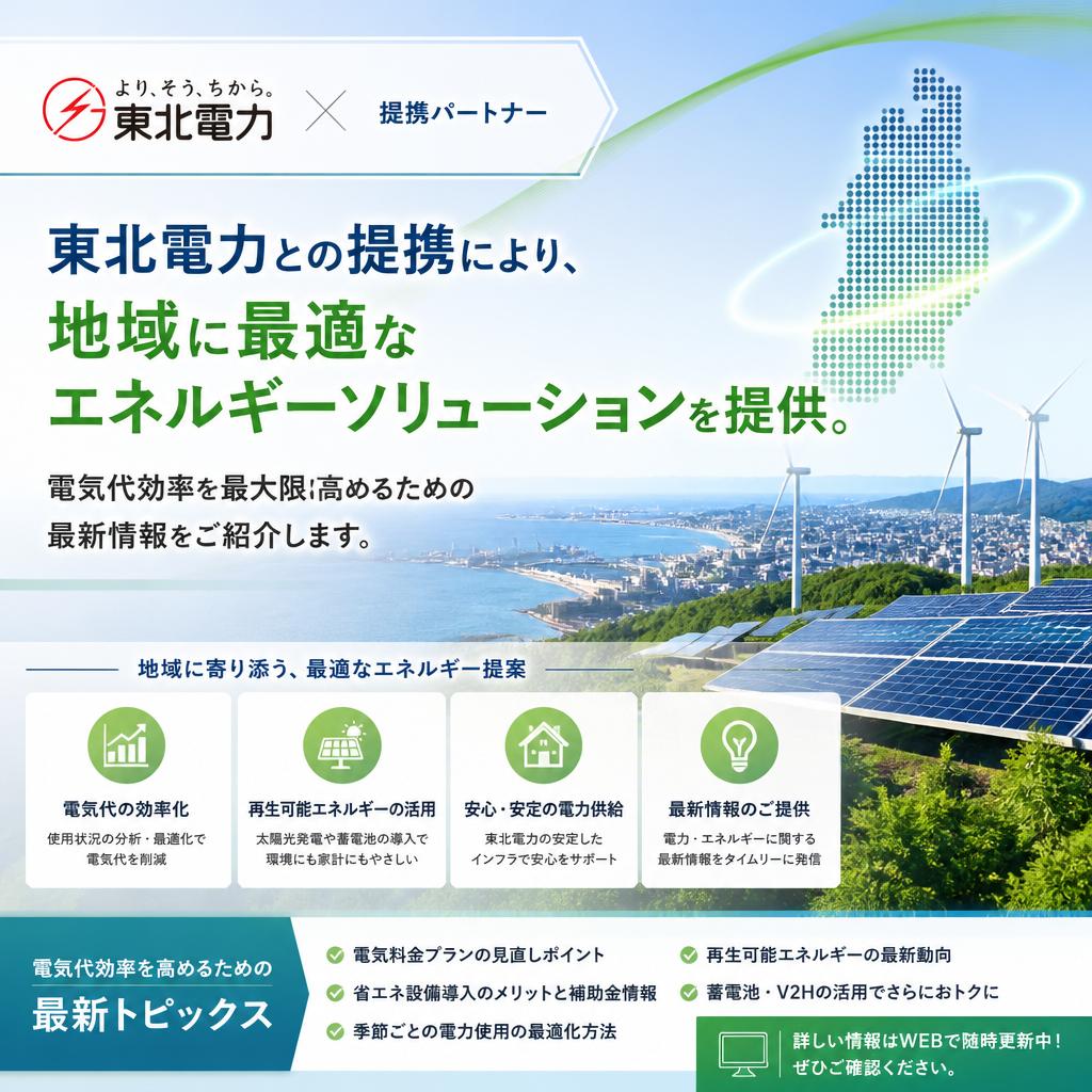 東北電力と連携したエネルギー効率