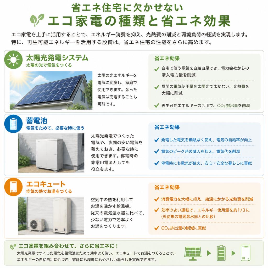 エコ家電の種類と効果