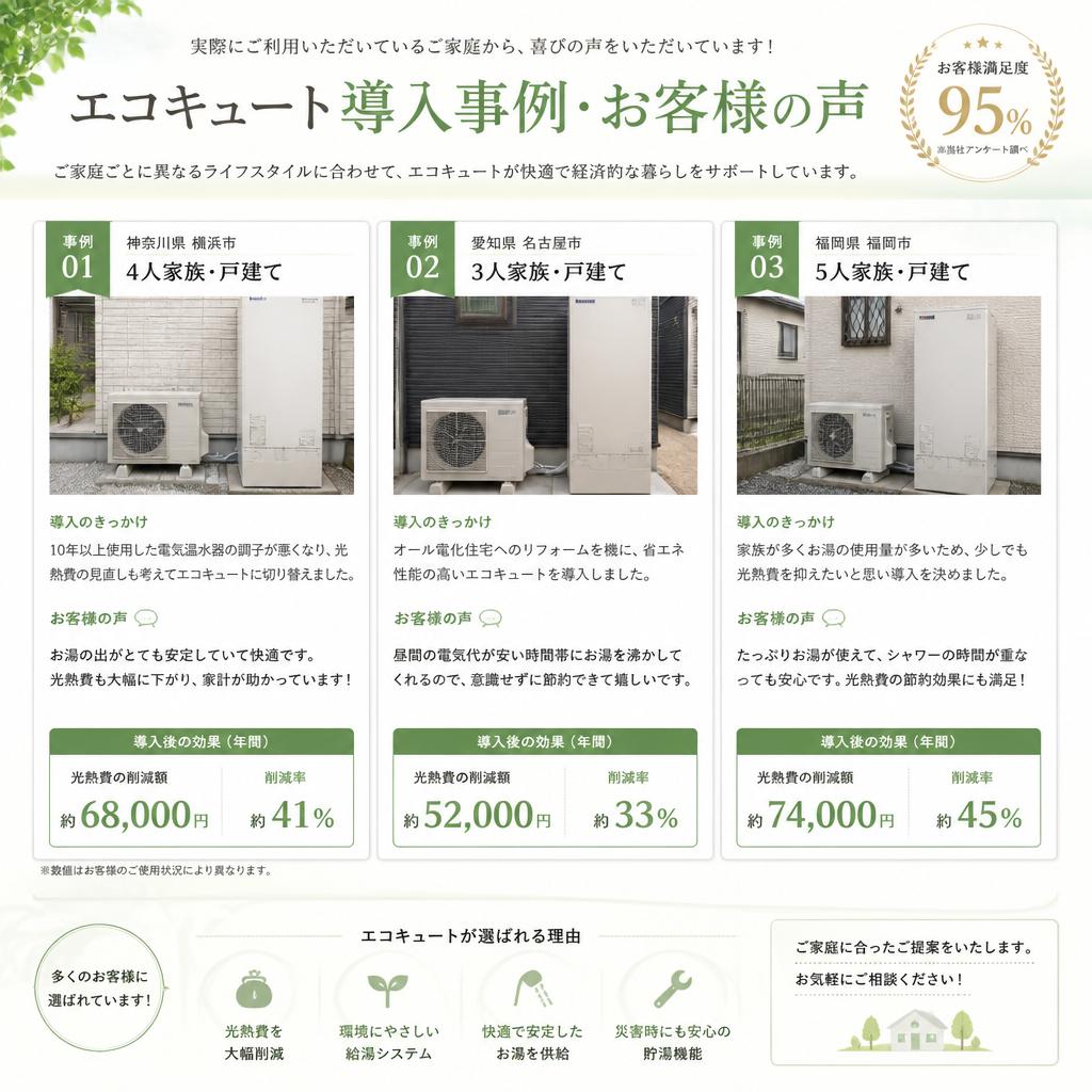 実績とお客様の声