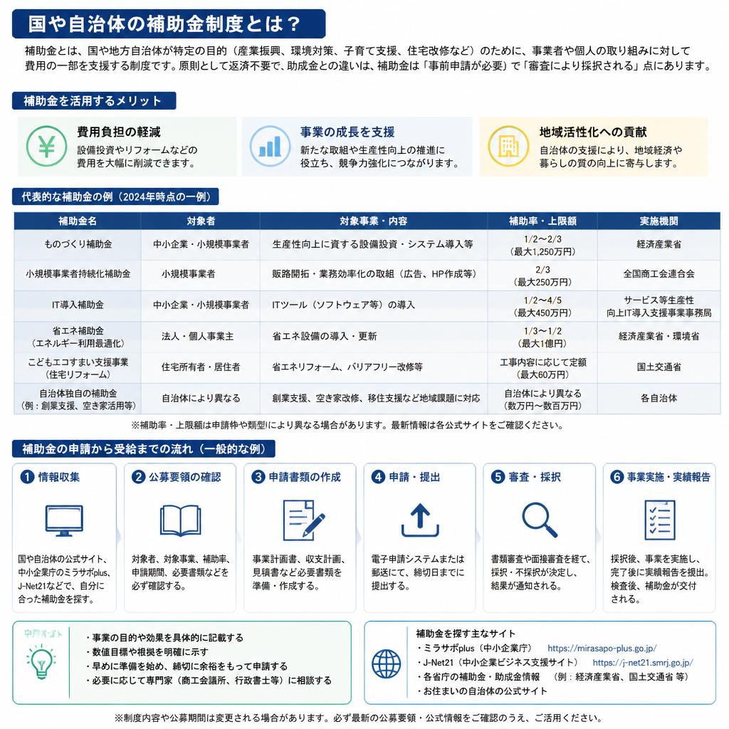 補助金制度の詳細と申請方法